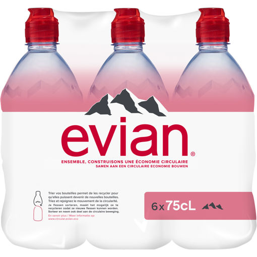 Afbeeldingen van EVIAN NOMADE 6X75CL SPORTDOP PET