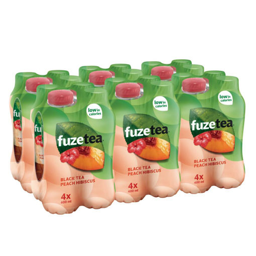 Afbeeldingen van FUZE TEA BLACK TEA PEACH HIBISCUS PET 6X4X40CL