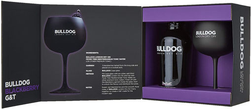 Afbeeldingen van BULLDOG GIN 40° GESCHENK 70CL + GLAS